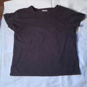 3 for 30$:Faux Suede Crop Top Tee